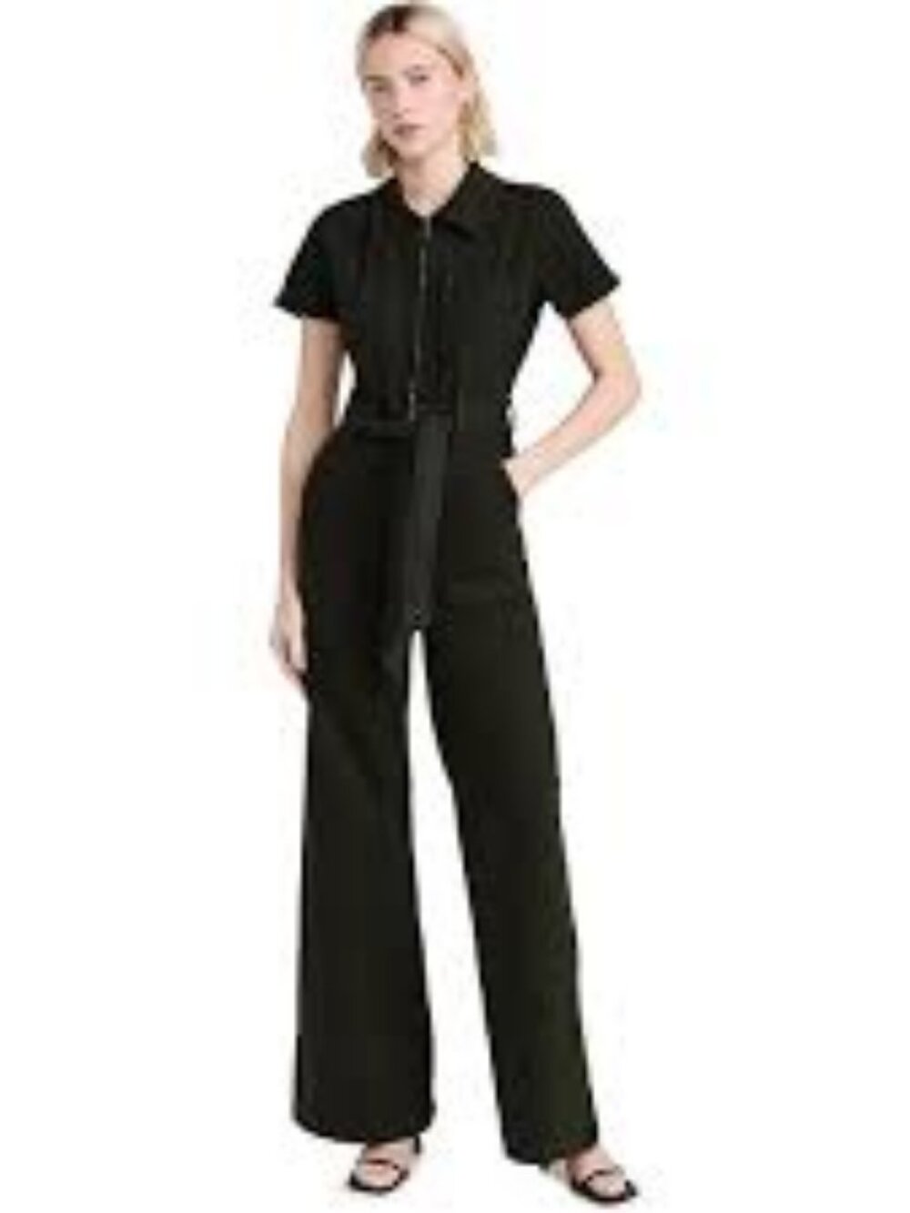 41 - NWT GOOD AMERICAN FIT FOR SUCCESS PALAZZO JUMPSUIT - Picture 3 of 7